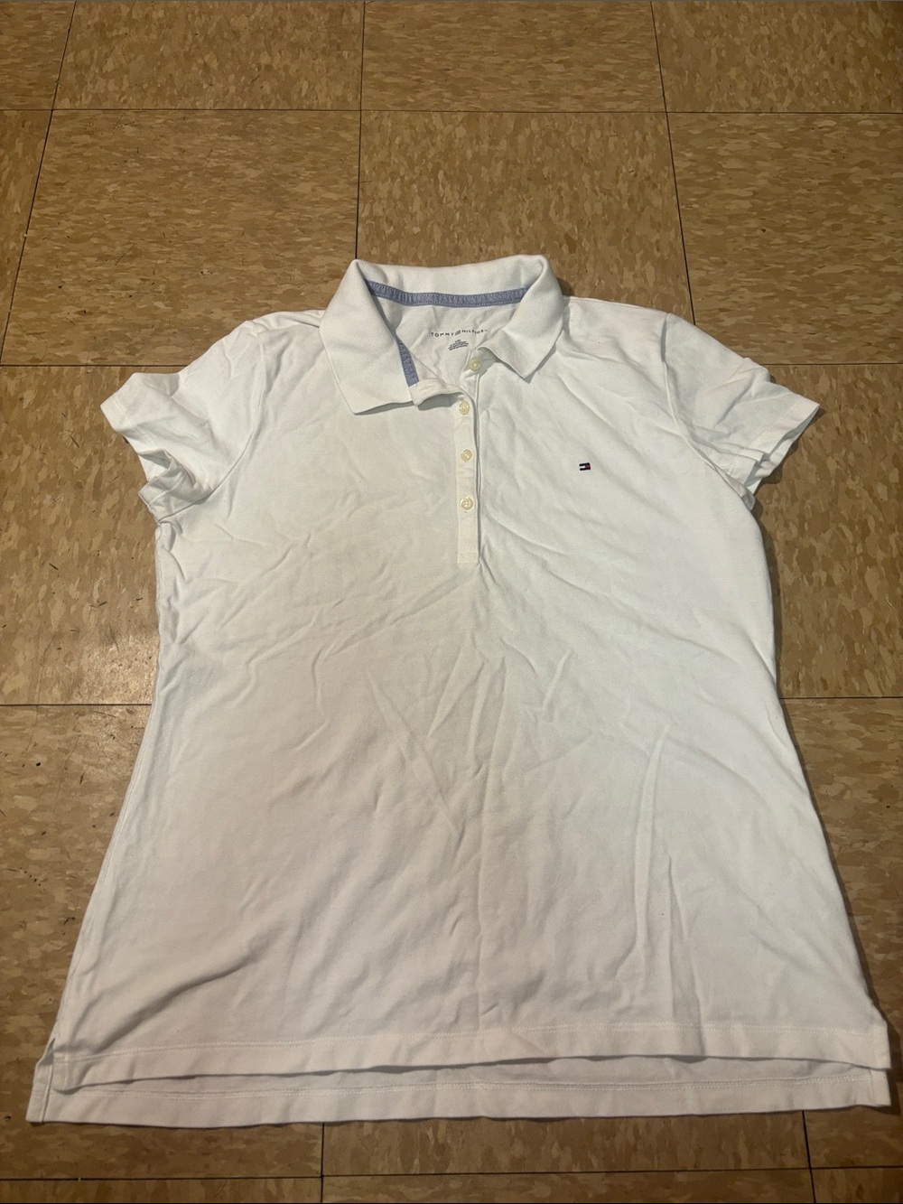 Tommy Hilfiger Women's White Short-Sleeve Polo